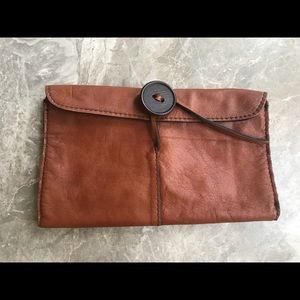 Leather Clutch Handbag